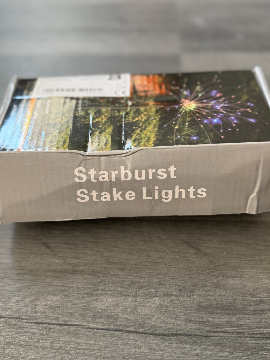 Starburst Outdoor Solar Stake Lights, Warm White LED