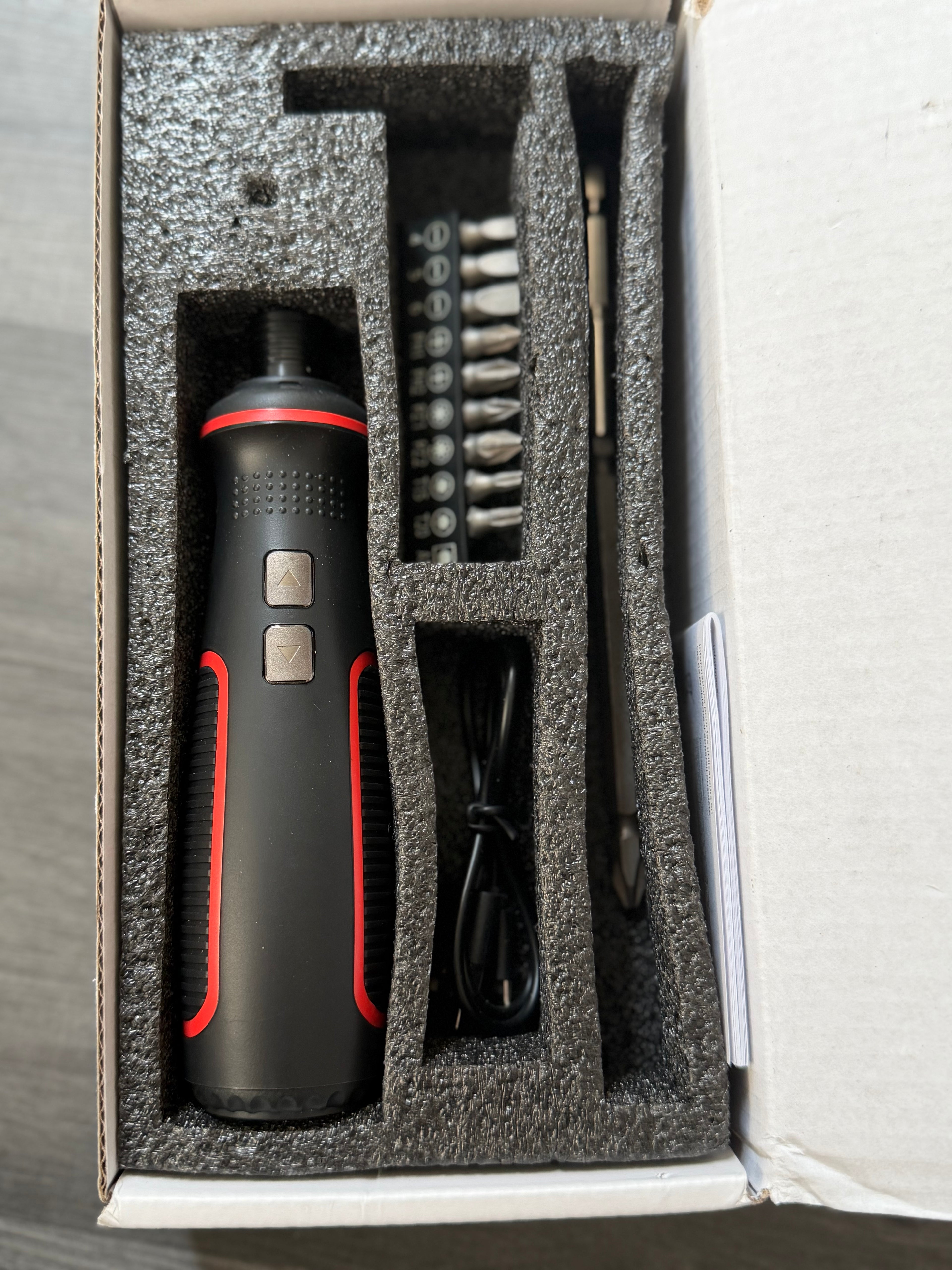 USB Rechargeable 3.6V Electric Screwdriver LED 6.35mm Keyless LSD002
