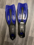 Dunlop Scuba Diving Snorkelling Fins & Flippers Blue/Black Size 6-8