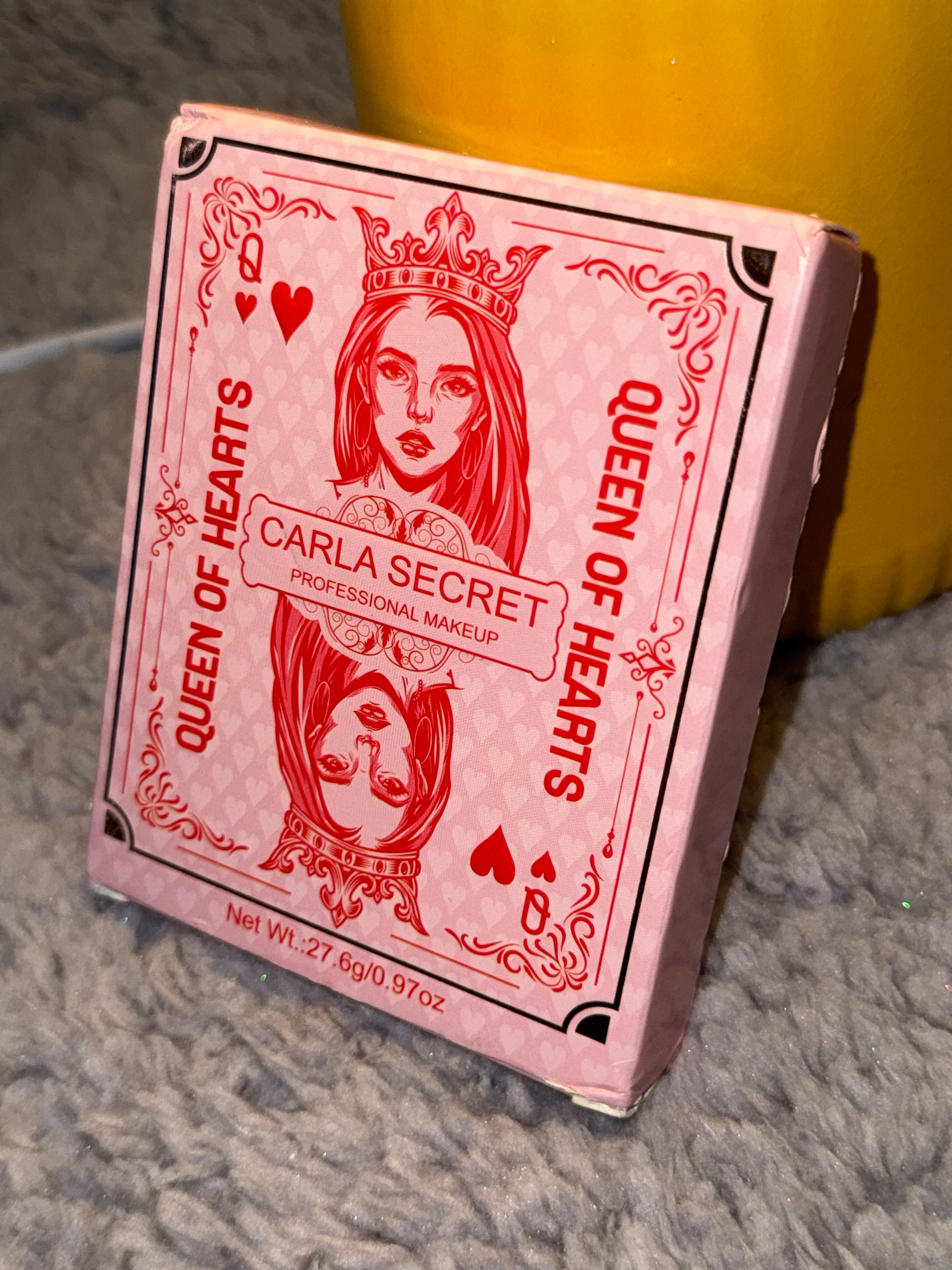 Carla Secret Queen of Hearts Professional Makeup Palette – Lip & Contour Palette 12 Colors