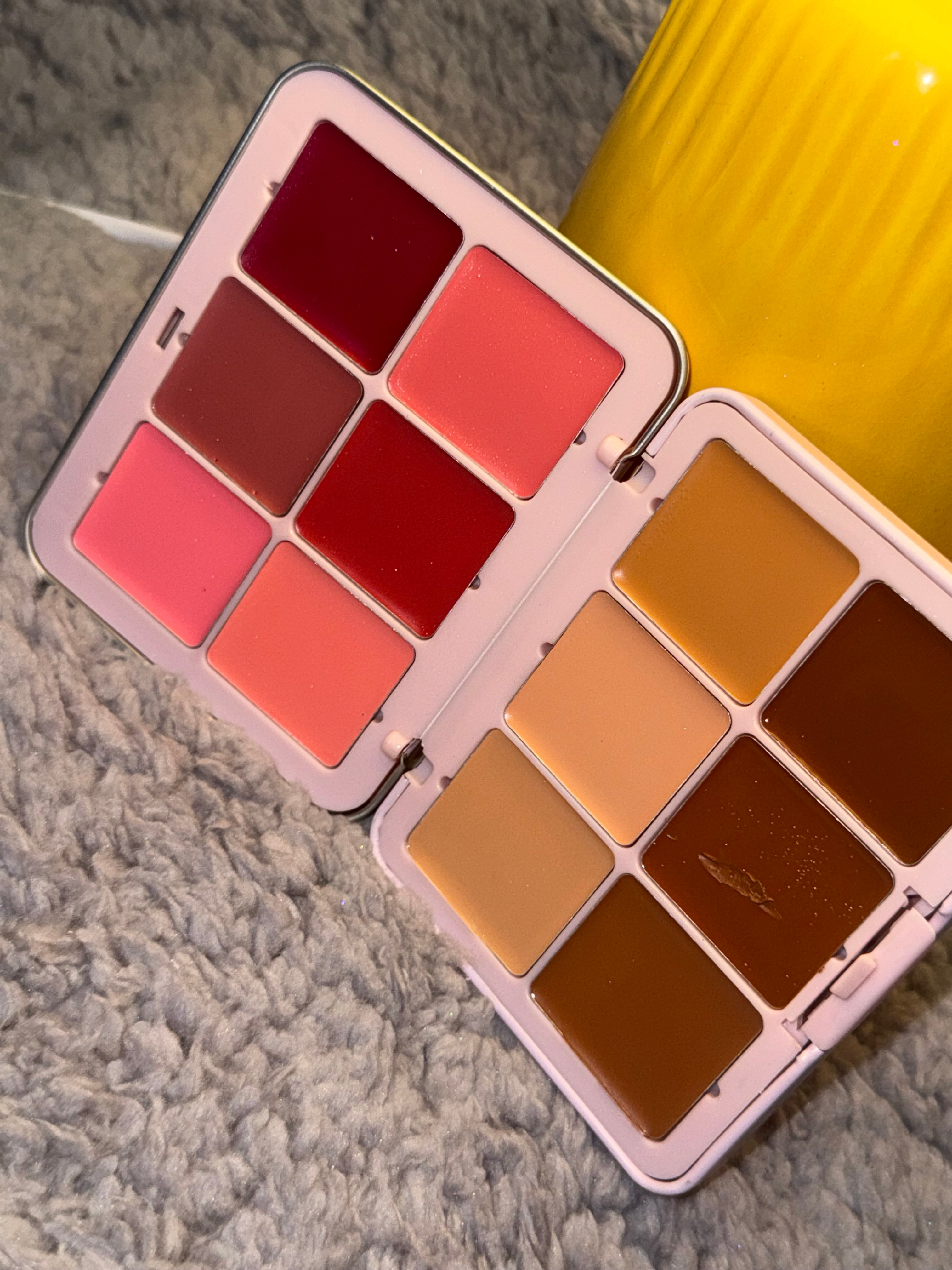 Carla Secret Queen of Hearts Professional Makeup Palette – Lip & Contour Palette 12 Colors