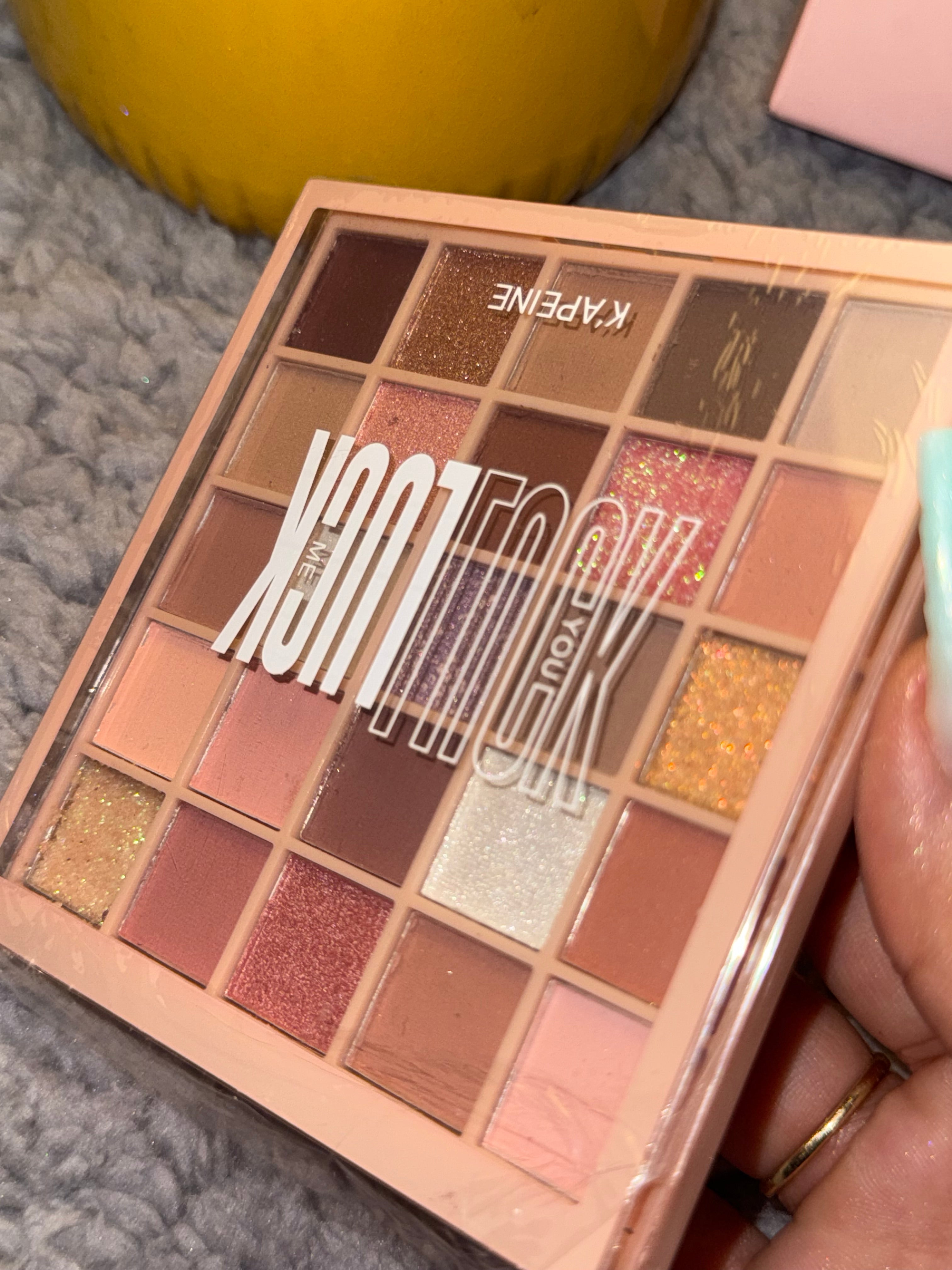 KAPEINE You Love Me Lucky Eyeshadow Palette – 25 Color Matte & Glitter Eyeshadow Palette