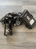 LED Head Torch 5000lm USB Rechargeable Micro USB IPX4 2x18650 Black