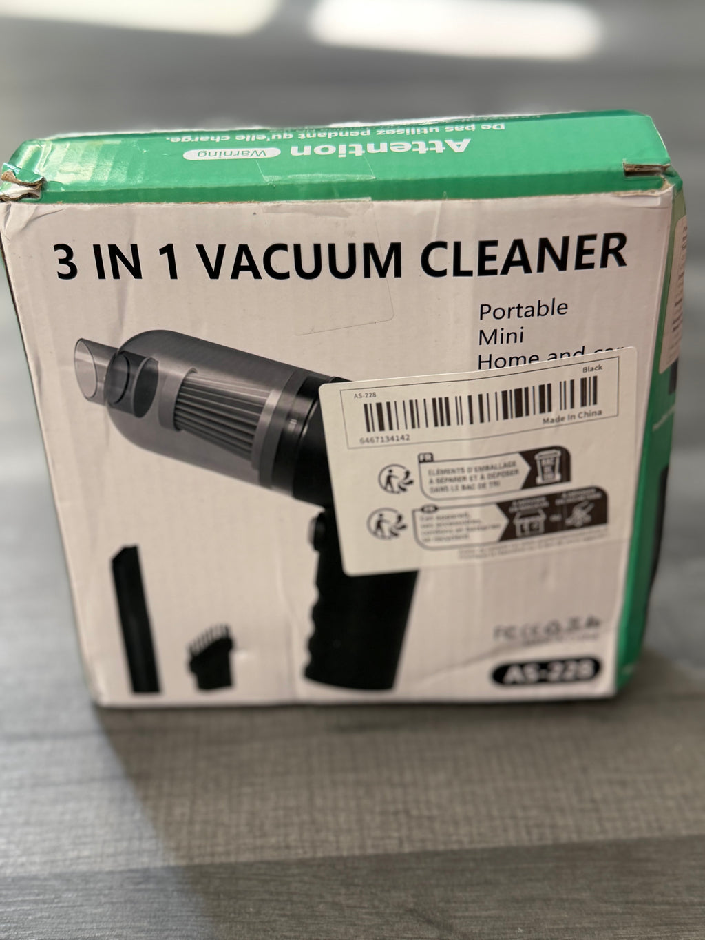 ceeaao AS-228 3-in-1 Cordless Bagless Vacuum, Washable Filter, Tools