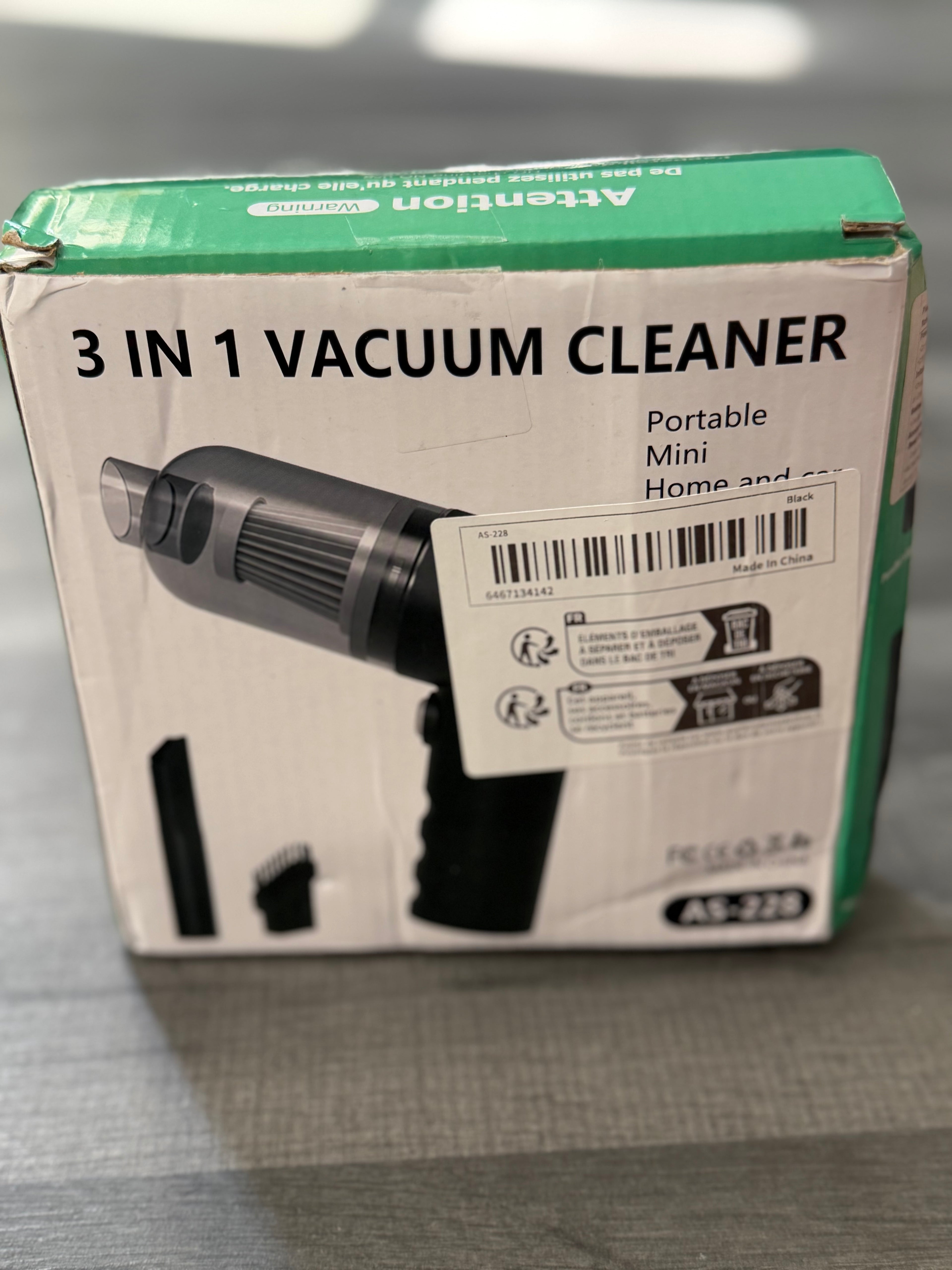 ceeaao AS-228 3-in-1 Cordless Bagless Vacuum, Washable Filter, Tools