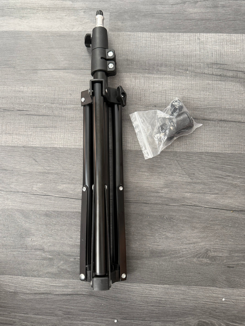 Black Mini Tabletop Light Stand Tripod for Photo Studio with 1/4" Screw Top