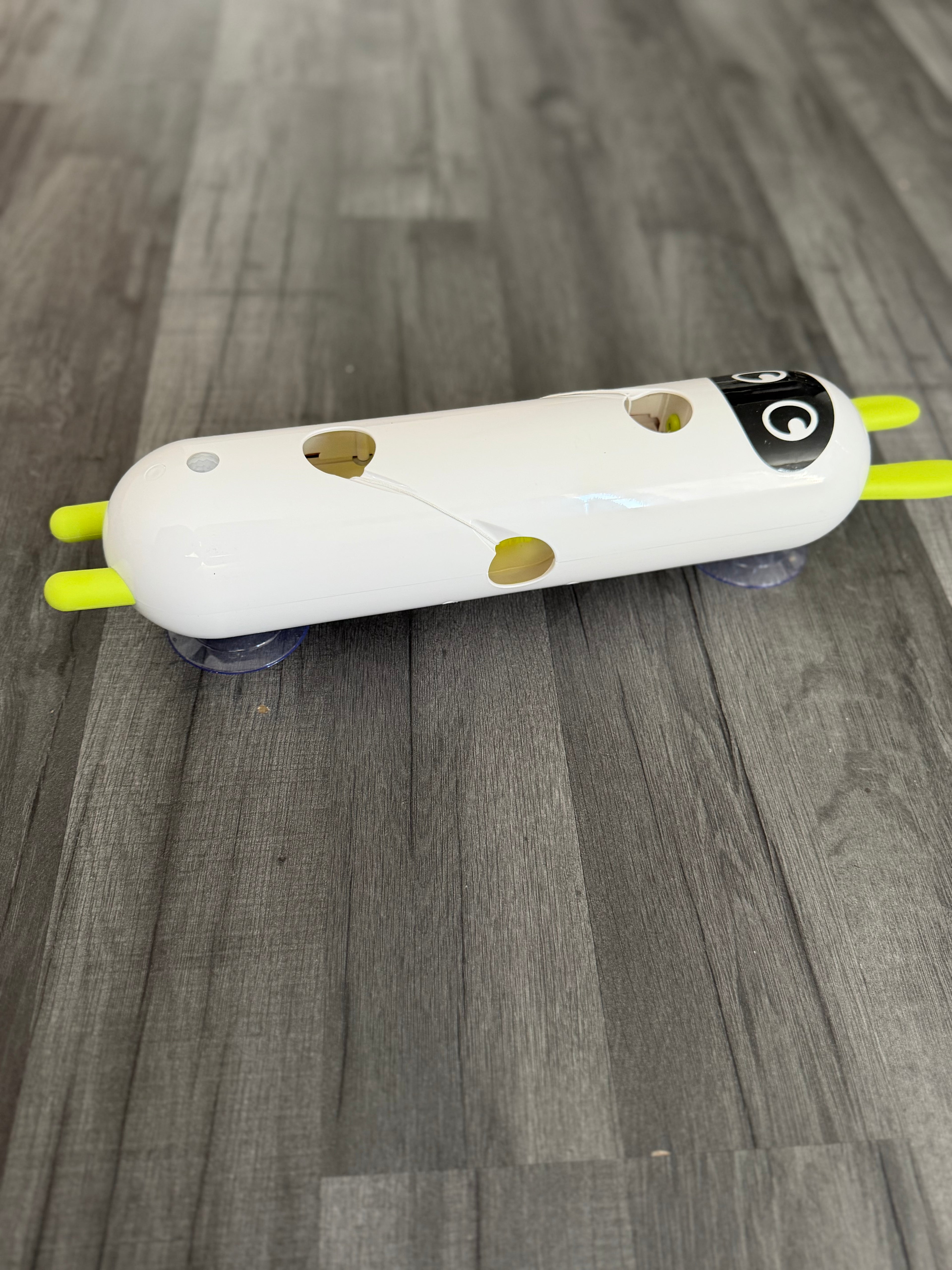Wack 'A' Rabbit Post Interactive Activity Toy for Cats White/Yellow/Black
