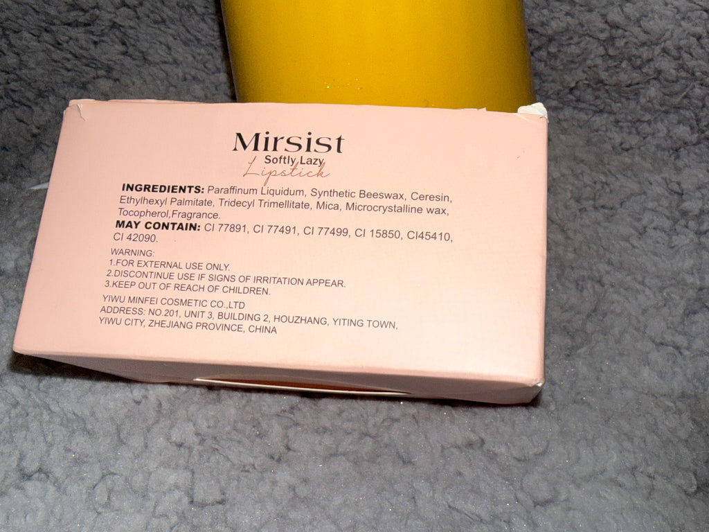 MirSist Softly Lazy Lipstick Set – 6 Matte Lipsticks (Shades 04–09)