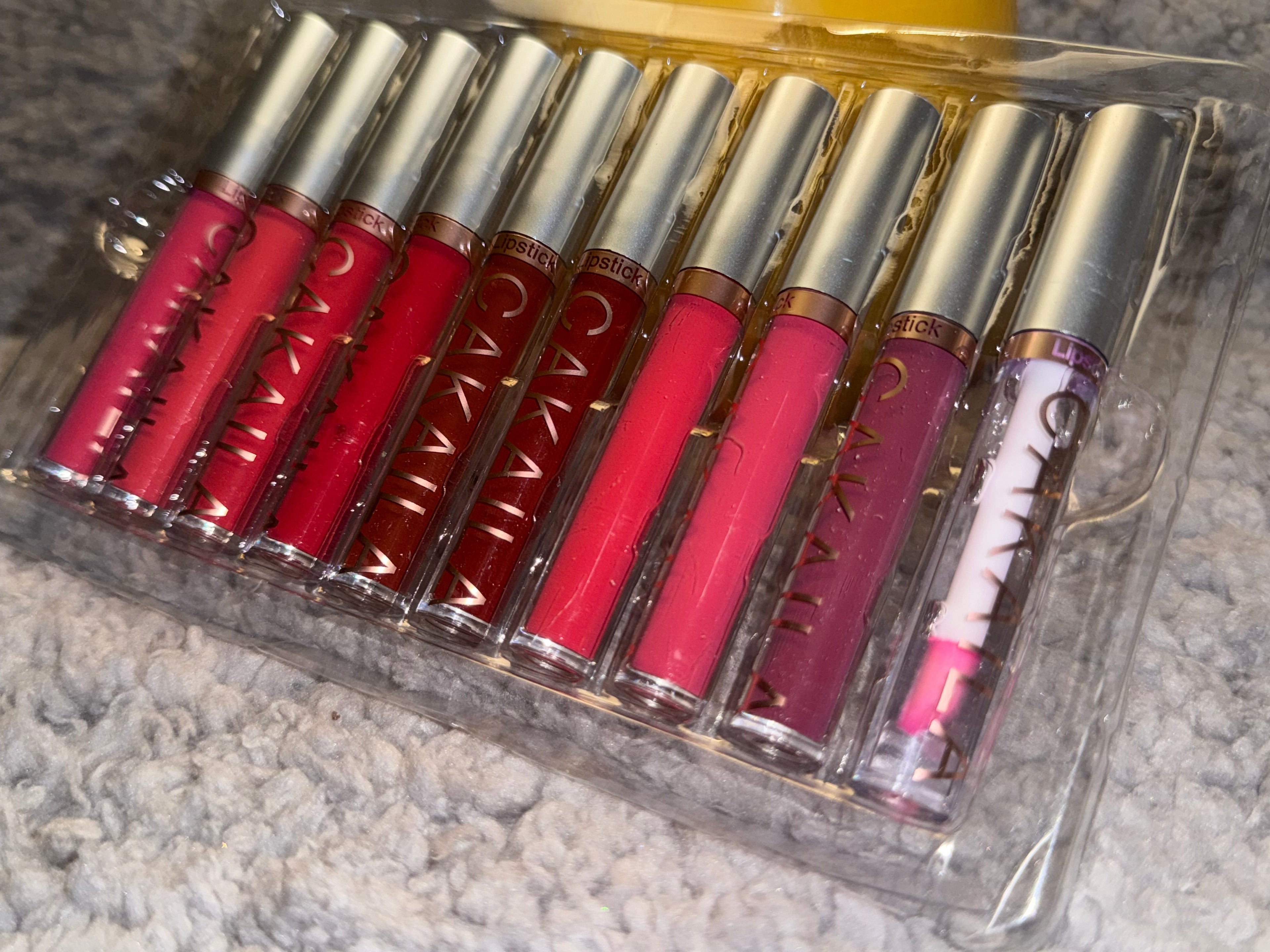 CAKAILA Matte Lipstick & Lip Lacquer Set – 10 Colors