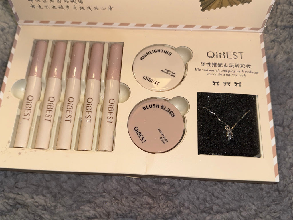Vintage Postal Makeup Gift Set with Necklace – QiBest