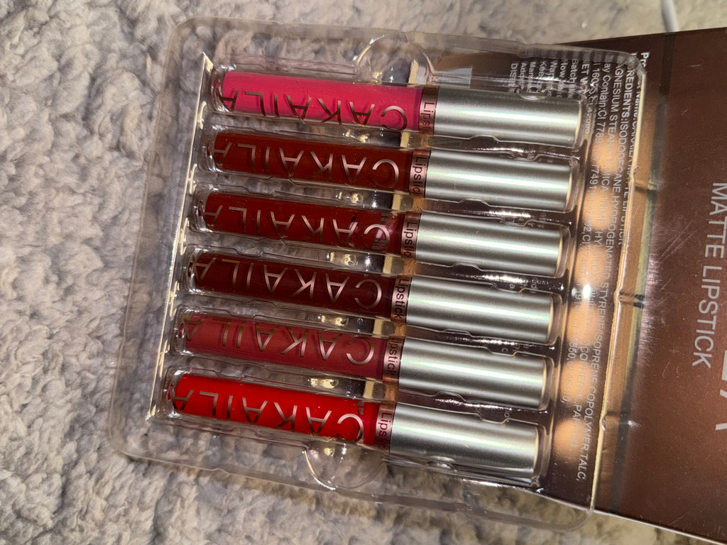 CAKAILA Matte Liquid Lipstick Set – 6 Long Lasting Lip Colors