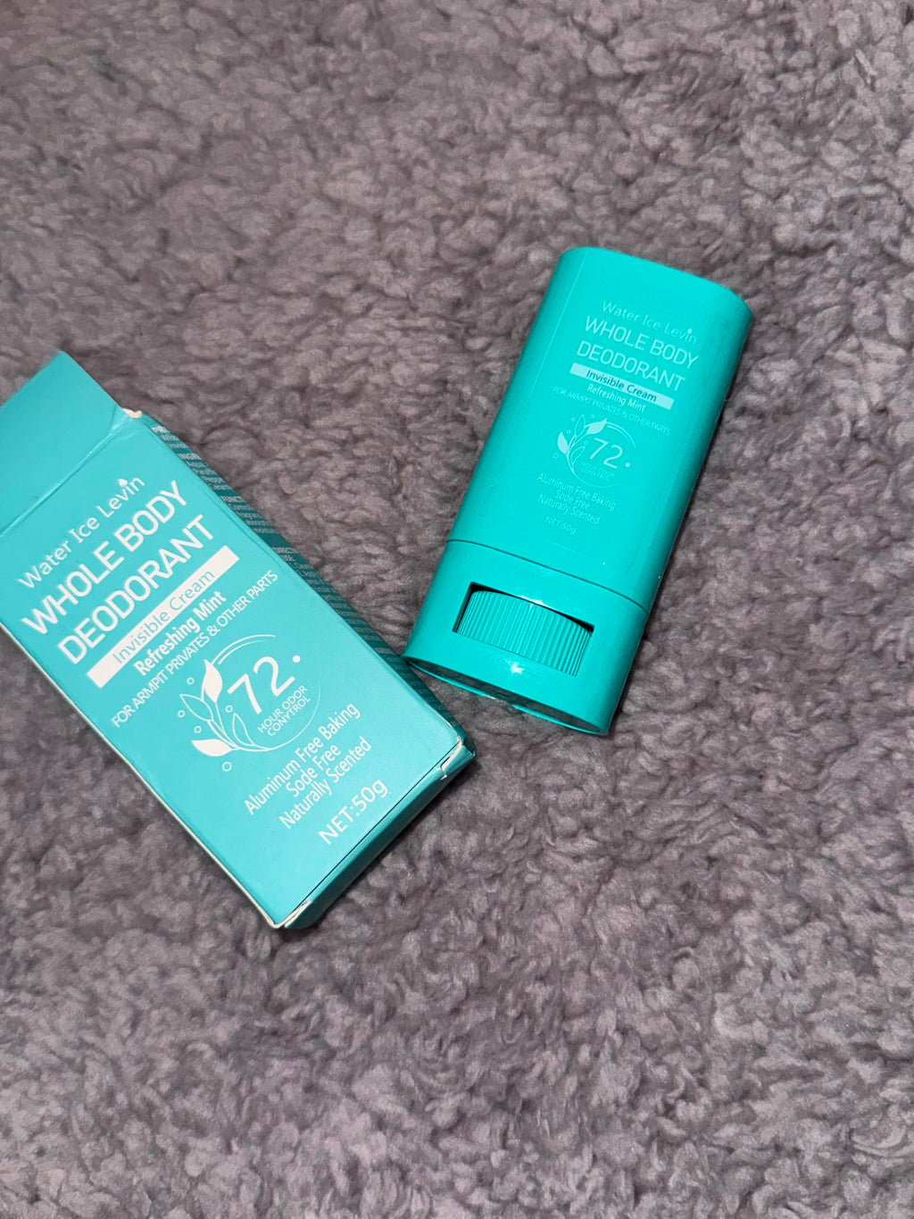 Water Ice Levin Whole Body Deodorant Stick – Refreshing Mint | 72-Hour Odor Protection
