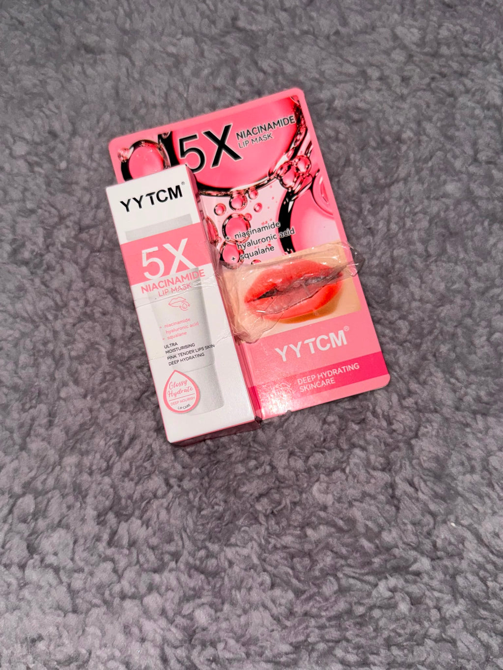 YYTCM 5X Niacinamide Lip Care Set – Lip Mask & Hydrating Lip Treatment