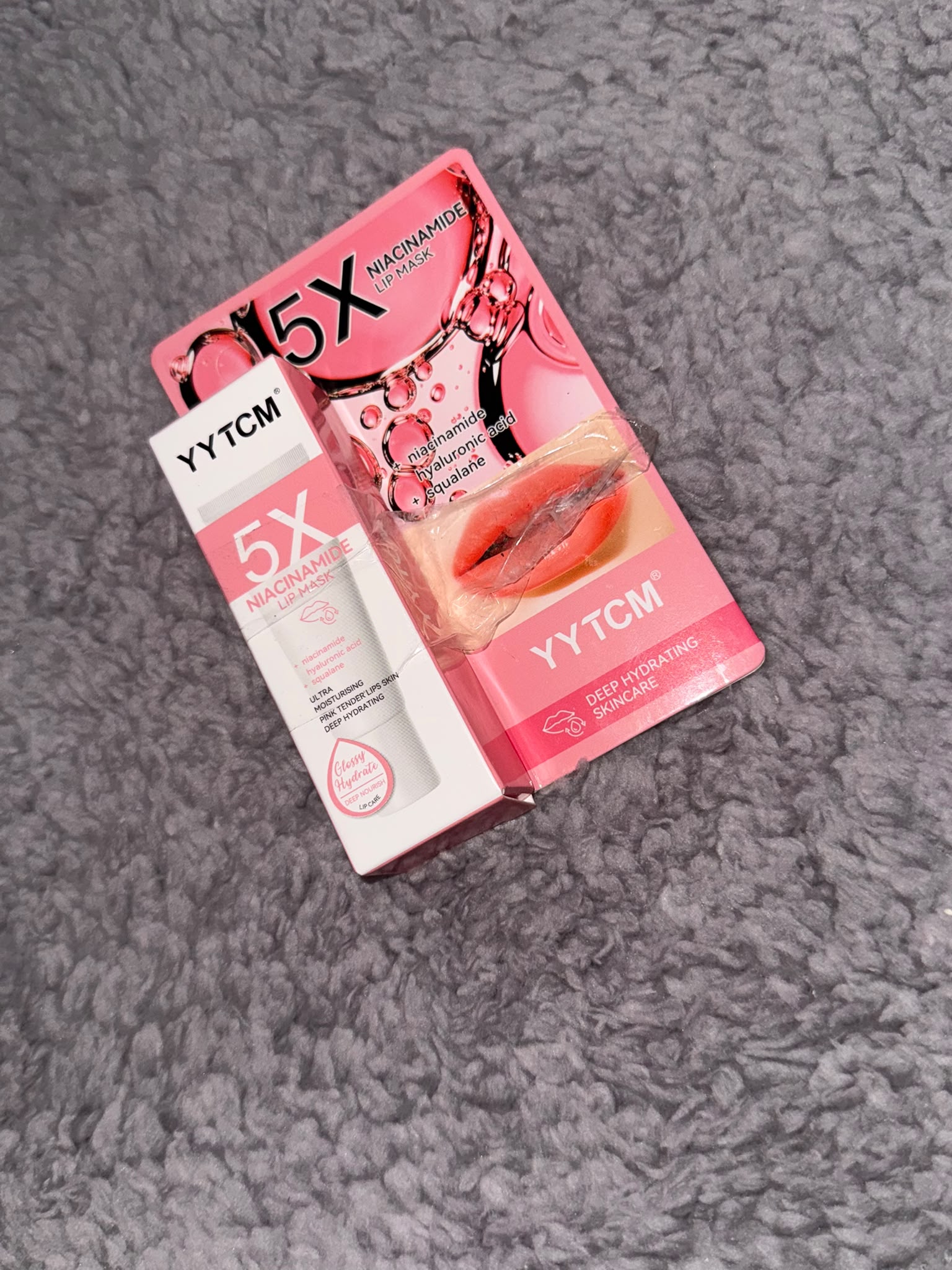 YYTCM 5X Niacinamide Lip Care Set – Lip Mask & Hydrating Lip Treatment