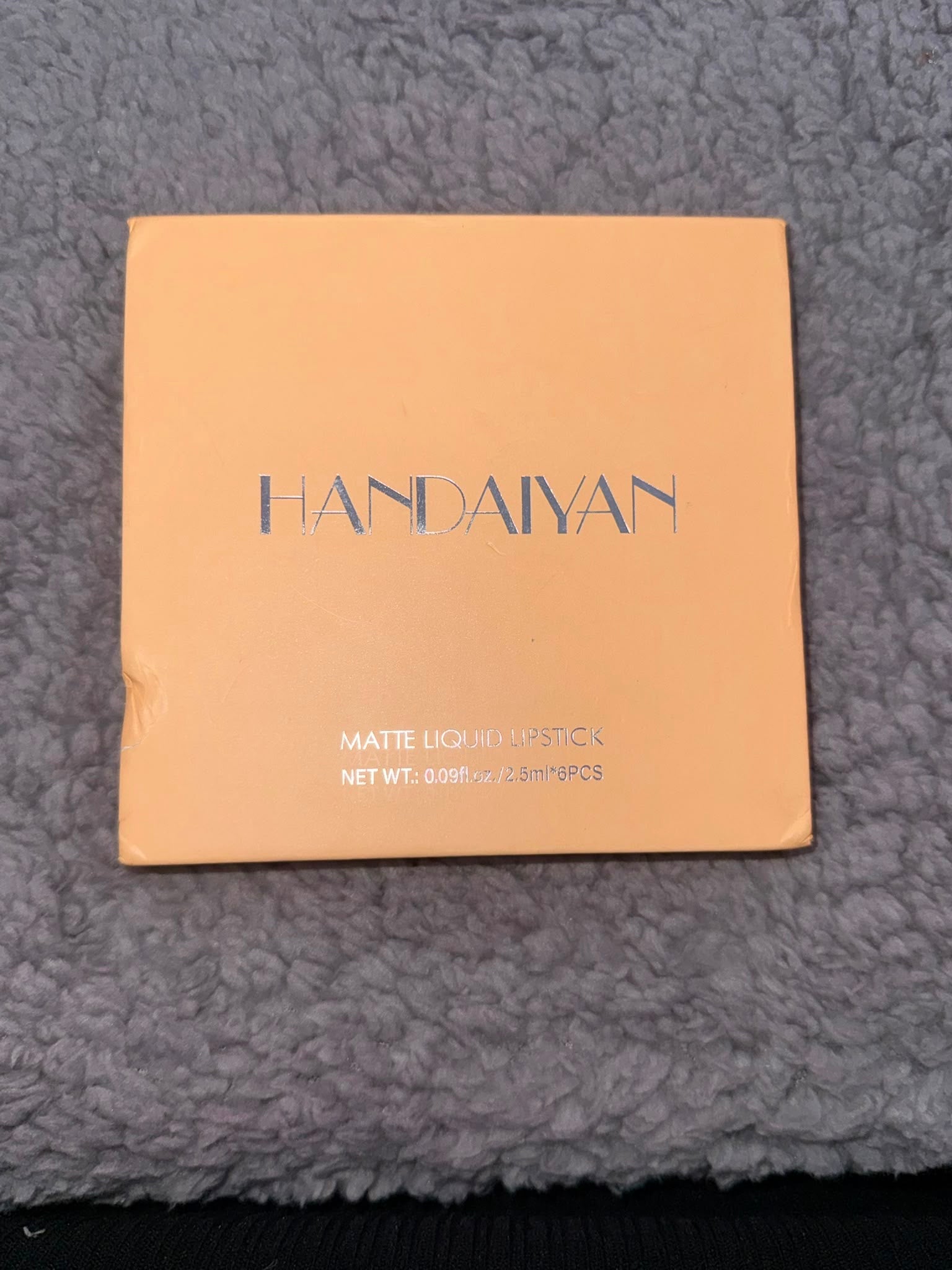 HANDAIYAN 6-Piece Matte Liquid Lipstick Set – Long Lasting Nude & Red Collection