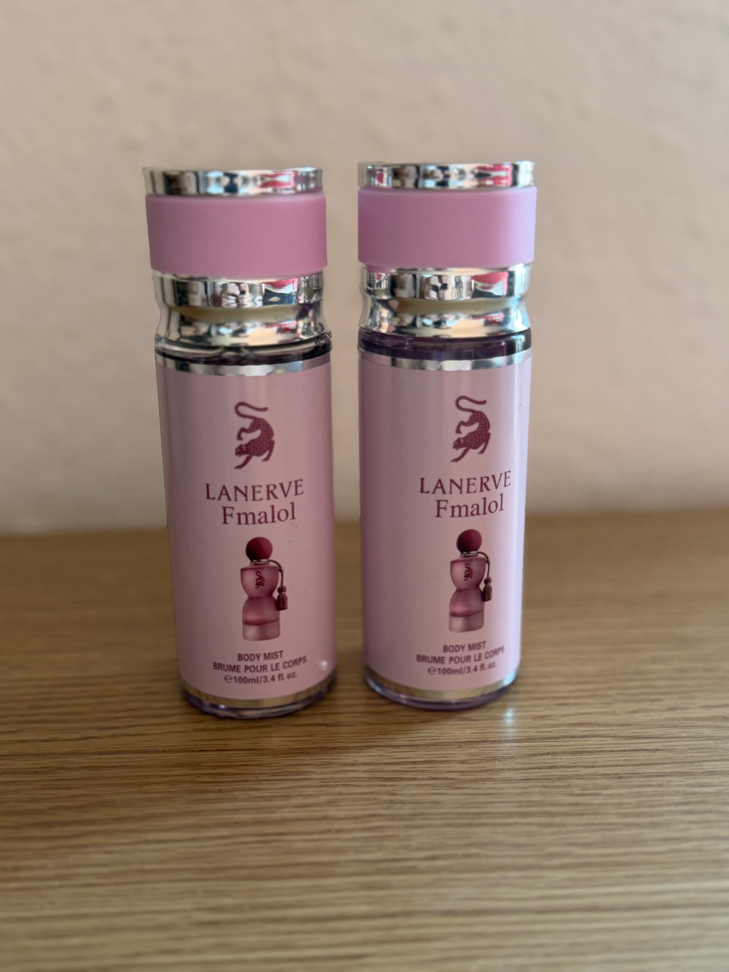 LANERVE Fmalol Pink Leopard Body Mist – Long Lasting Fragrance Spray (100ml)