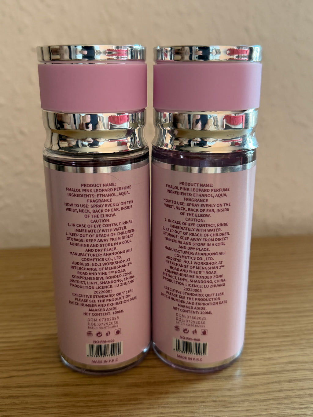LANERVE Fmalol Pink Leopard Body Mist – Long Lasting Fragrance Spray (100ml)