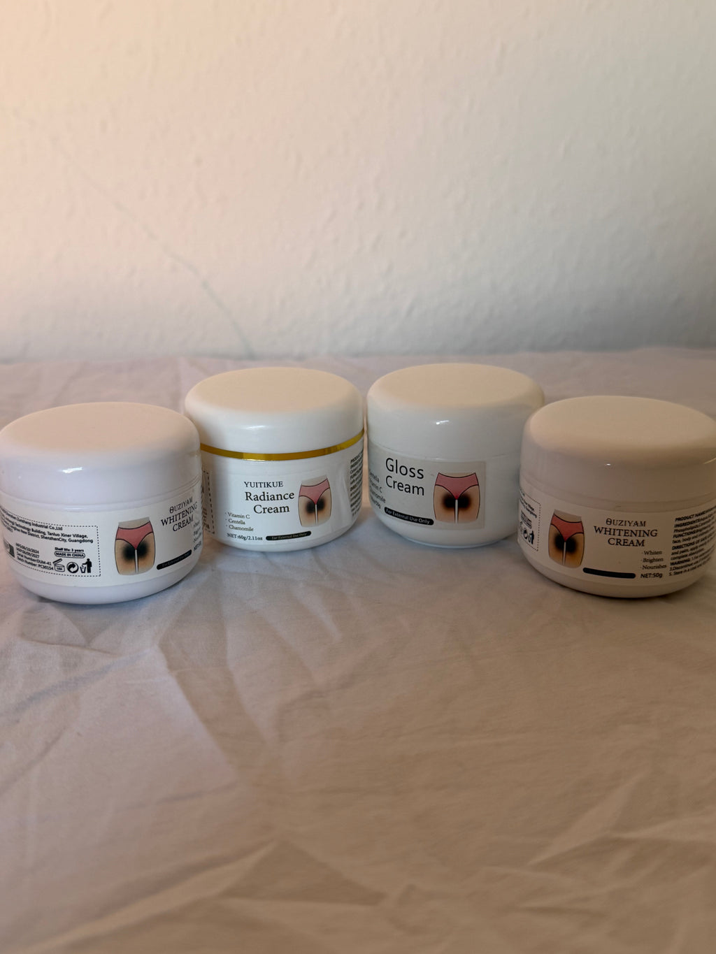 Intimate Area Brightening & Radiance Cream Set – 4 Piece Skincare Collection